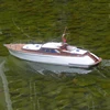 RC Boat Yacht Bibo Knight Model High-simulation Power Yacht Wooden Assembly Kit Can Be Launched Into The Water 2