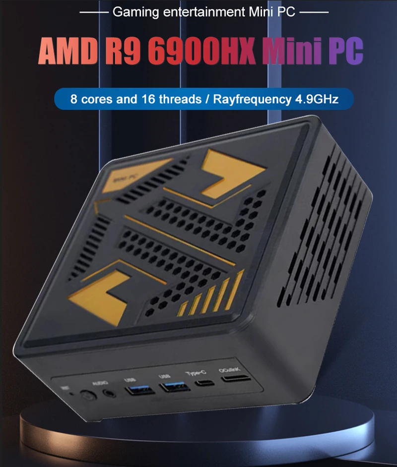 AMD ミニPC ゲーミング Ryzen 9 6900HX 7940HS 8845HS 2xDDR5 2xLAN