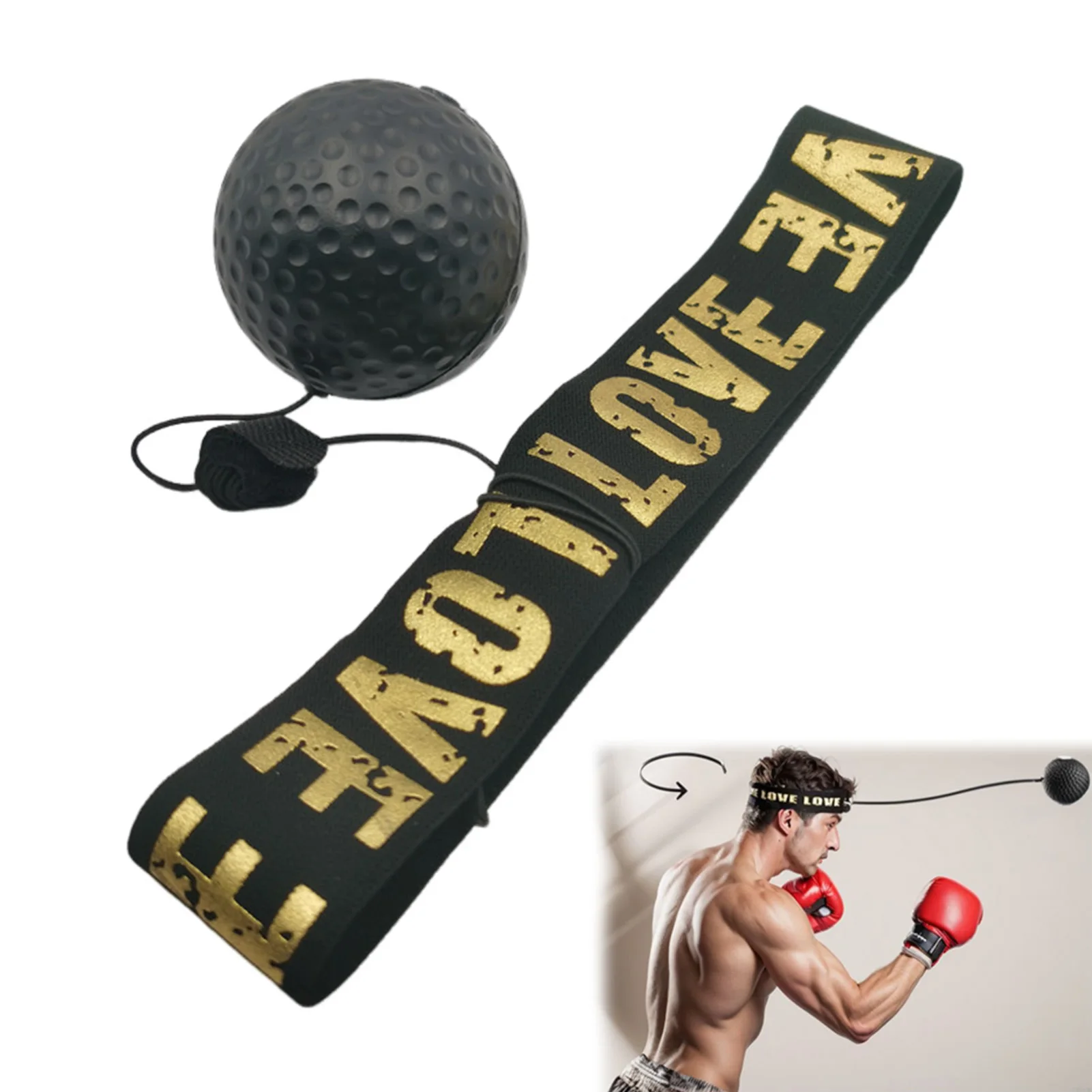 Boxing Reflex Balls Improve Reaction Speed Hand-Eye Coordination Suitable for Gym Fitness Sports