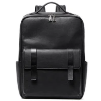Men's Backpack Genuine Leather Large-capacity 15.6 Inch Laptop Bag Fashion Design Multiple Pockets Backpack Men School Bags 1