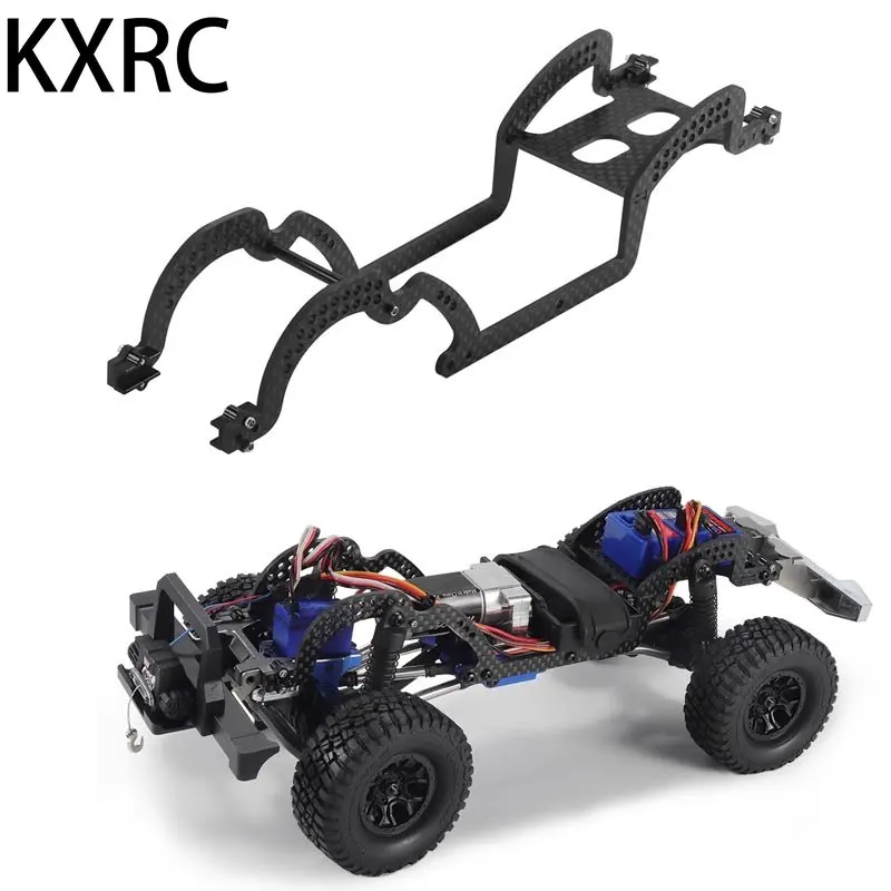 

KXRC TRX4M Carbon Fiber Frame Chassis Accessories for 1/18 RC Crawler Car Traxxas TRX4-M Defender Bronco DIY Upgrade Parts