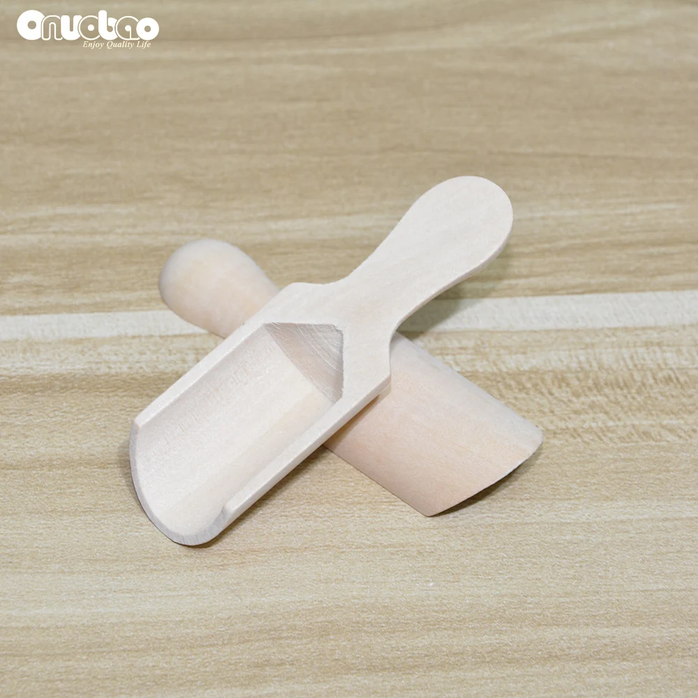 Onuobao 20/50/100pcs 미니 작은 나무 삽 홈 주방 요리 커피 숟가락 설탕 스푼 소금 조미료 꿀 티스푼