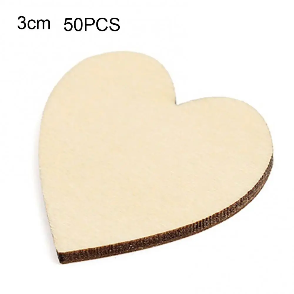 Wood Heart Cutouts Wood Heart Slices Embellishments Ornaments for