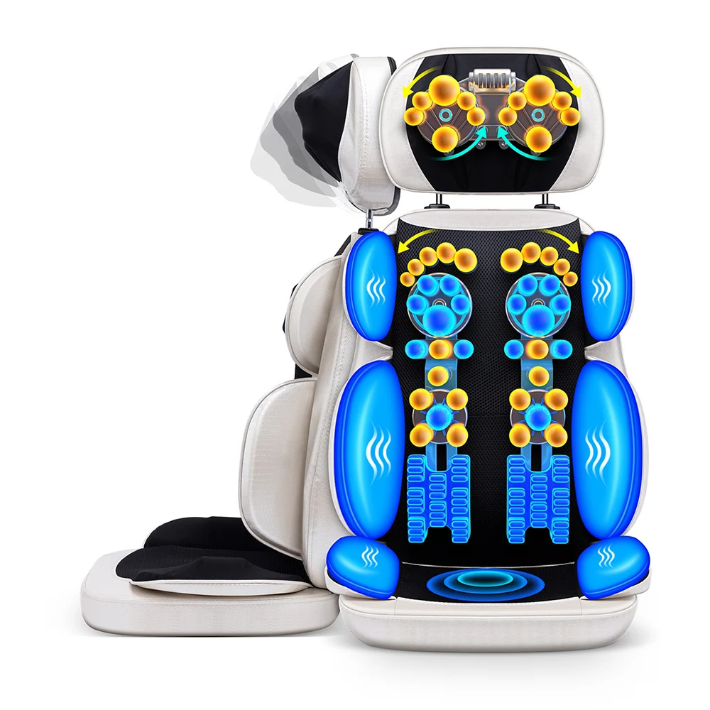 Electric Vibrating Full Body Massage Cushion Neck Back Waist Hip Leg