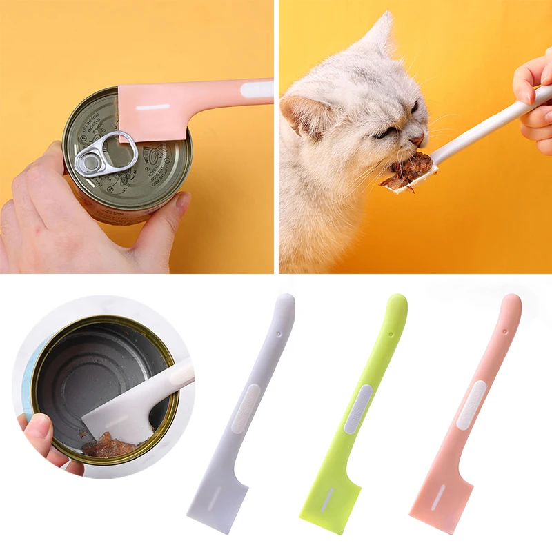 

Portable Pet Canned Spoon Dog Feeding Mixing Wet Dry Scoop Cat Dog Canned Feeding Accessories Feeder Shovel Pets Tableware Spoon