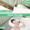 Twin Size 30D Bed Wedge Long Pillow, Headboard Gap Space Filler, Gray Mattress Memory Foam Back Bed Crack Body Positioners 3