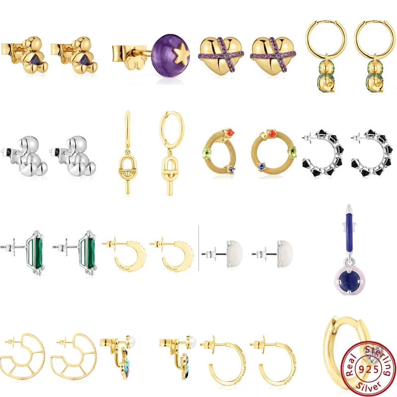 

2024 Новое поступление S925 Серебряные Бусины с испанским медведем для женщин/модные и простые с ощущением высокого качества