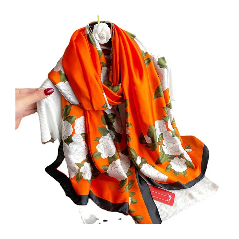 여성히잡 모달 저지 버튼 착용 준비 인스턴트 히잡 캡, 여성 탄성 이슬람 풀 커버 이슬람 보닛 머리띠 랩 조절 가능 Mujer 8 여성용 플라워 프린트 스카프, 럭셔리 엘레강스 숄, 여행 랩 커버 업, 히잡 풀라드 비치, 용수철 가을 겨울, 180x90cm