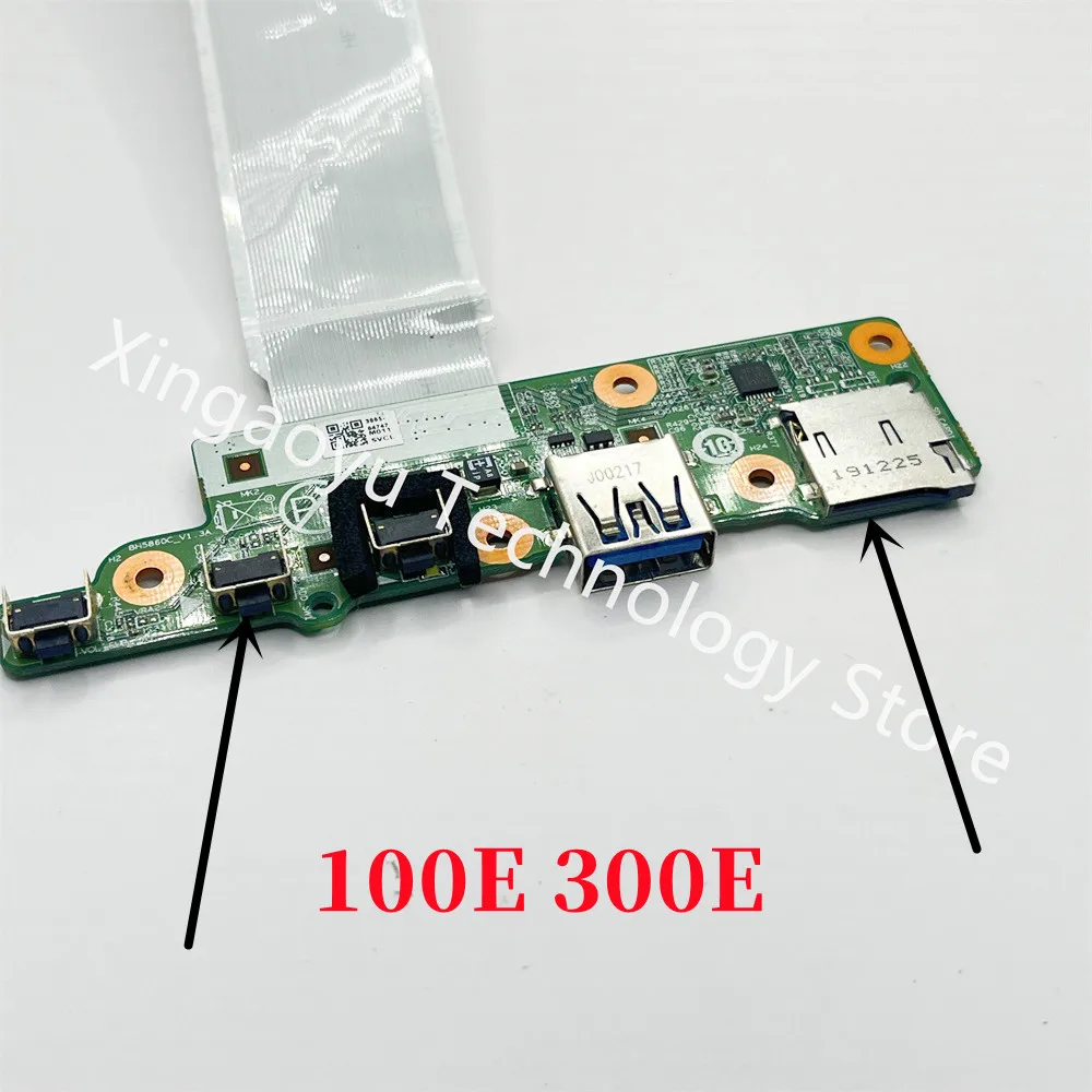 

For Lenovo 100E 300E 2nd Gen 2 81M9 USB Jack Audio Sound Power Button Board with Cable Switch BH5860C 3005-04747 100% Tested OK
