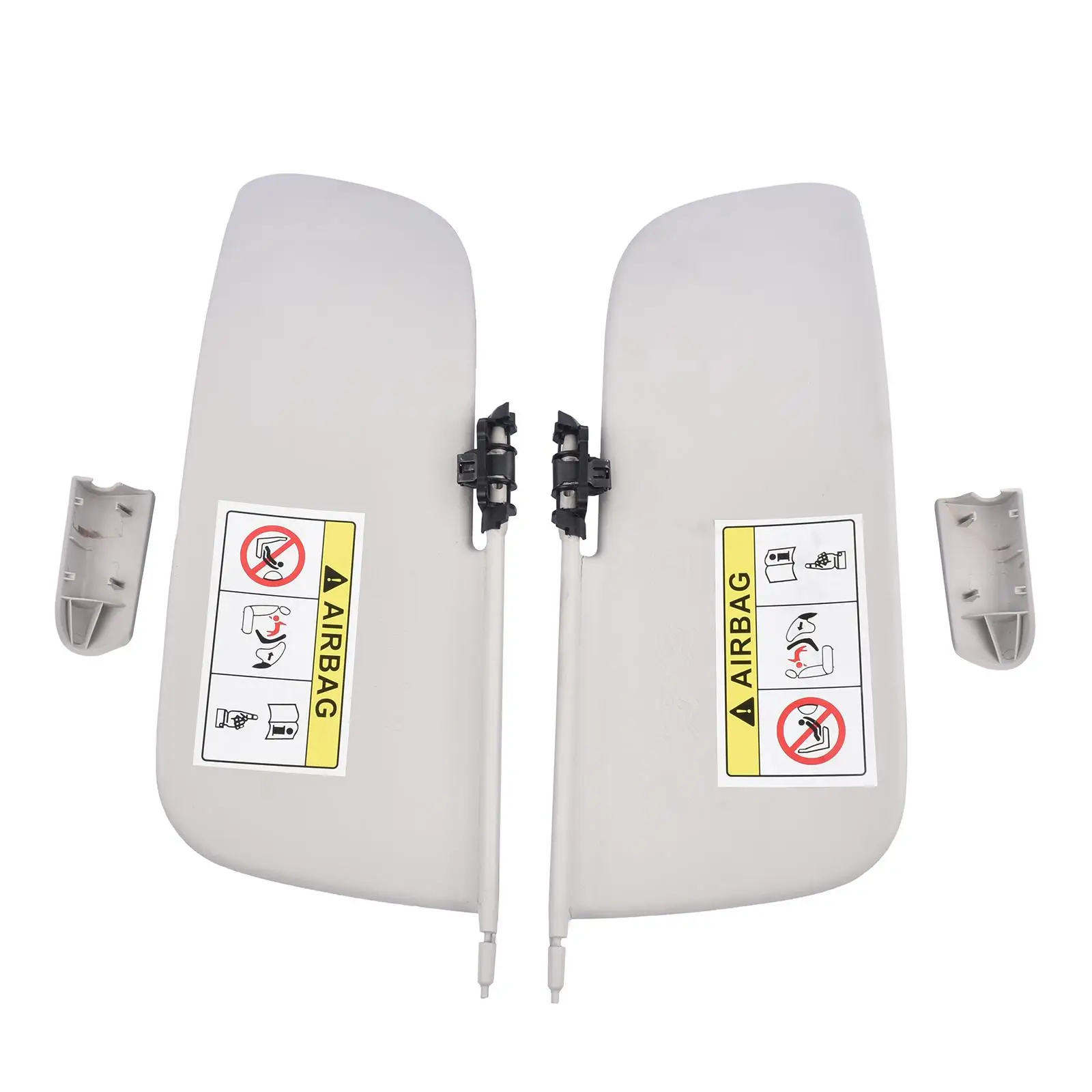 Visiera Parasole Lato Guida Sinistro – Ricambio 98038433DS Per 301 E C3, Grigio, Con Specchio