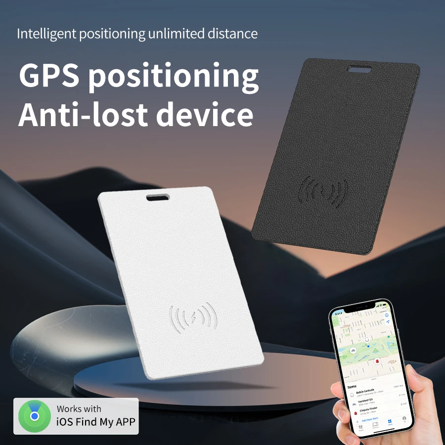 Wireless Charger Google Find My Device Tracker Card Android Wallet GPS Locator Smart Mini Tag Device Find My Airtag Replacement