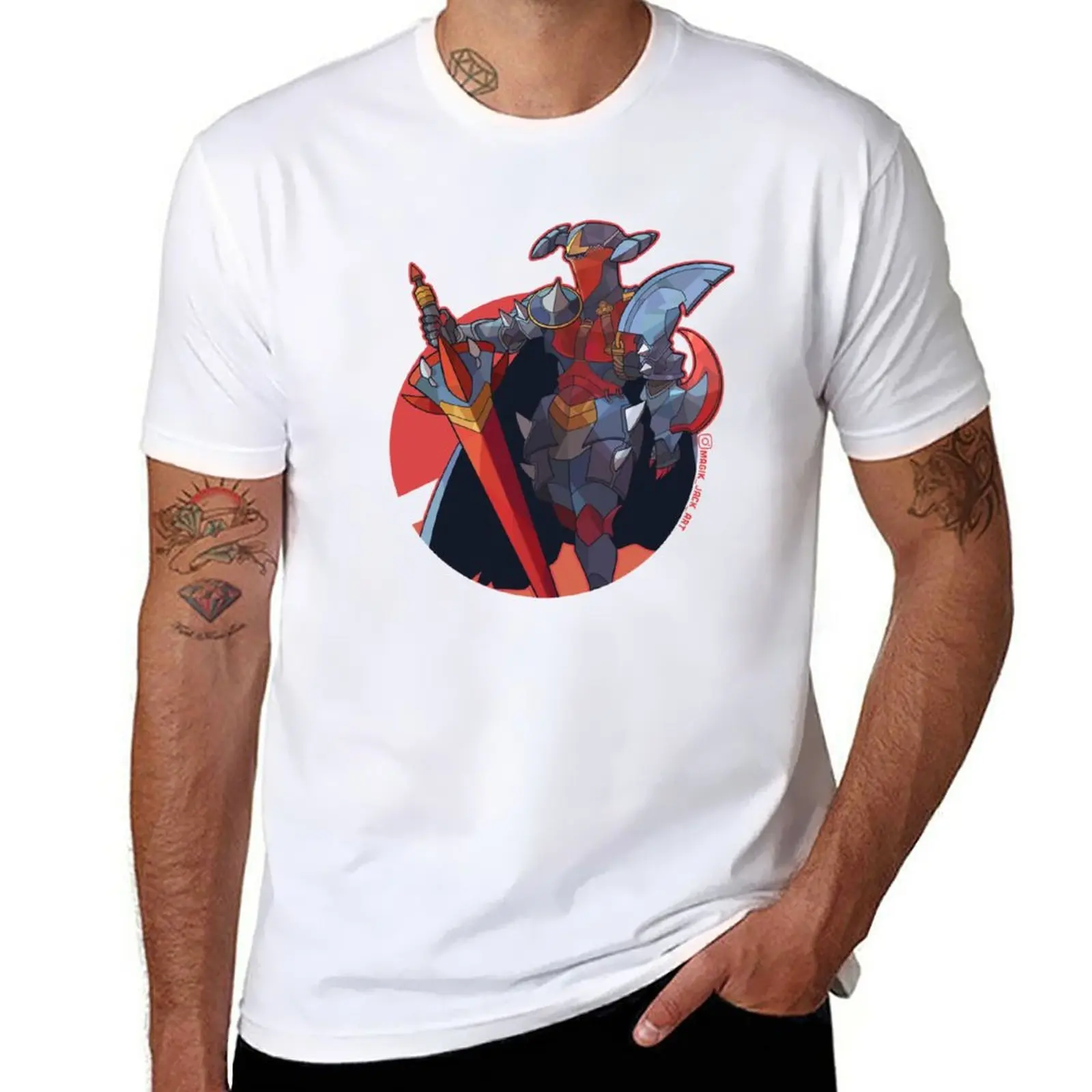 

New Dragon Lancer T-Shirt Anime t-shirt aesthetic clothes summer clothes Oversized t-shirt clothes for men
