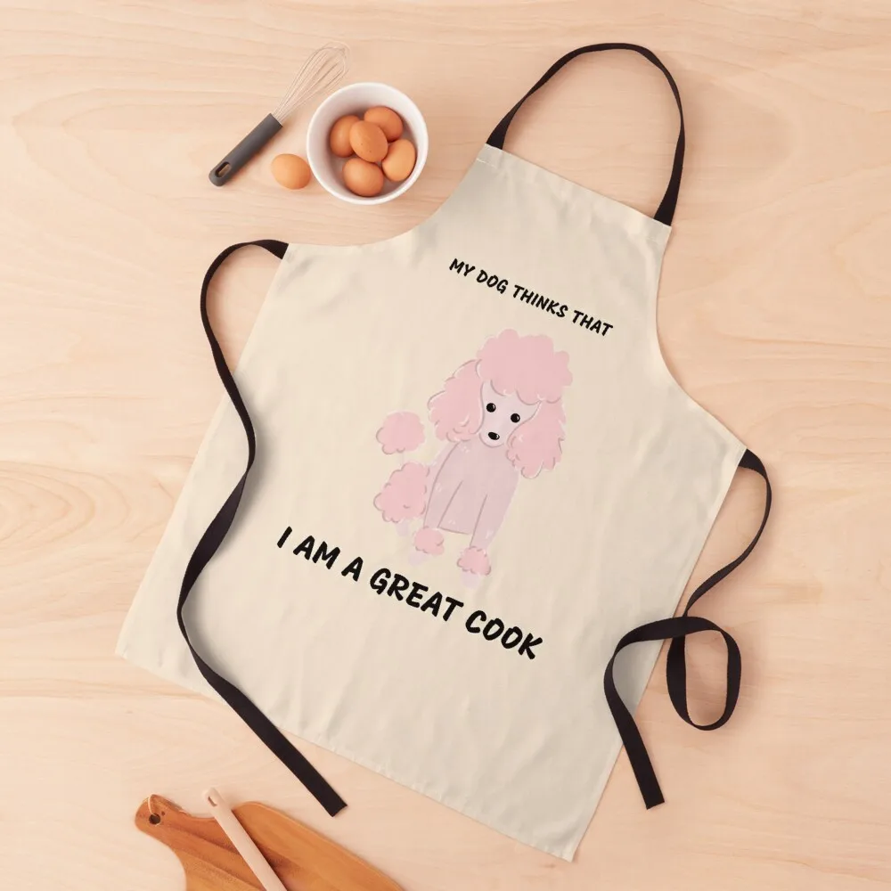

Pink Poodle Dog Food Cooking Funny Meme Apron All For Kitchen And Home Home Supplies
