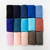 61 Colors Soft Cotton Viscose Scarf Rayon Material Muslim Hijab Mid Eastern Plain Solid Color Headscarf With Tassel 2