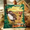 MINISO The Jungle Book HD Art Print Blanket.Oversized Soft Warm Flannel All-season Blanket.Use Sofas,Picnic,Camping Blankets 2