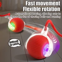 1PC Jouet intelligent pour chat, balle roulante automatique, queue factice, rechargeable, jouet interactif électrique pour animaux de compagnie, entraînement pour chat, imitant une queue de souris 6