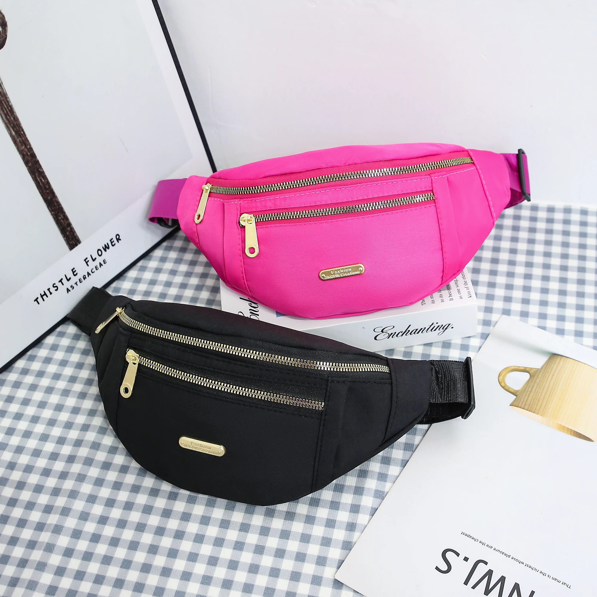 Fanny Packs for Women Men Belt Bag Fashion Waist Packs Lightweight Crossbody Bags Bum Bag for Running Hiking Travel Workout Best Sellers In Luggage, Bags