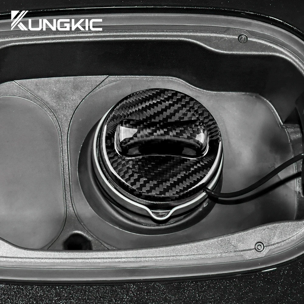 Sleek Dry Carbon Fiber Universal Car Fuel Tank Cap