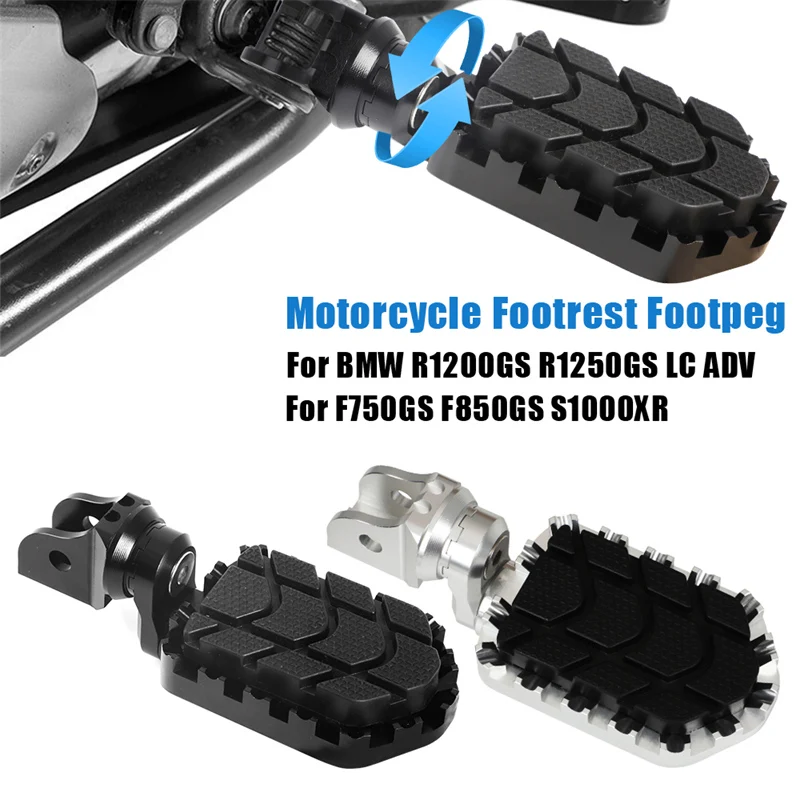 

Motorcycle Footrest Footpeg For BMW R1250 R1200 GS Adventure 2013-2022 S1000XR S1000 XR F750 F850 GS Wide Billet Foot Rests Pegs