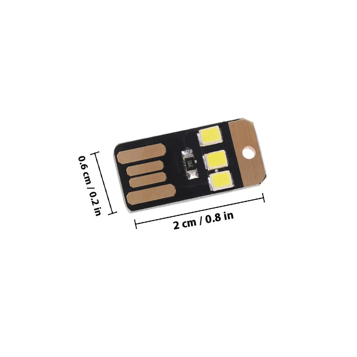 5Pcs 미니 사이즈 LED 라이트 USB 전원 초박형 휴대용 키 체인 램프 노트북 키보드 야간 독서 캠핑 비상 조명
