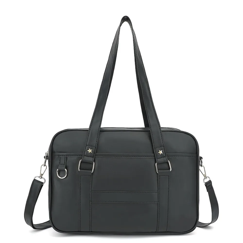 Fashion PU Leather Jk Shoulder Bag Big Capacity Japanese Style PU Handbag Adjustable Strap Crossbody Bag Anime Convention