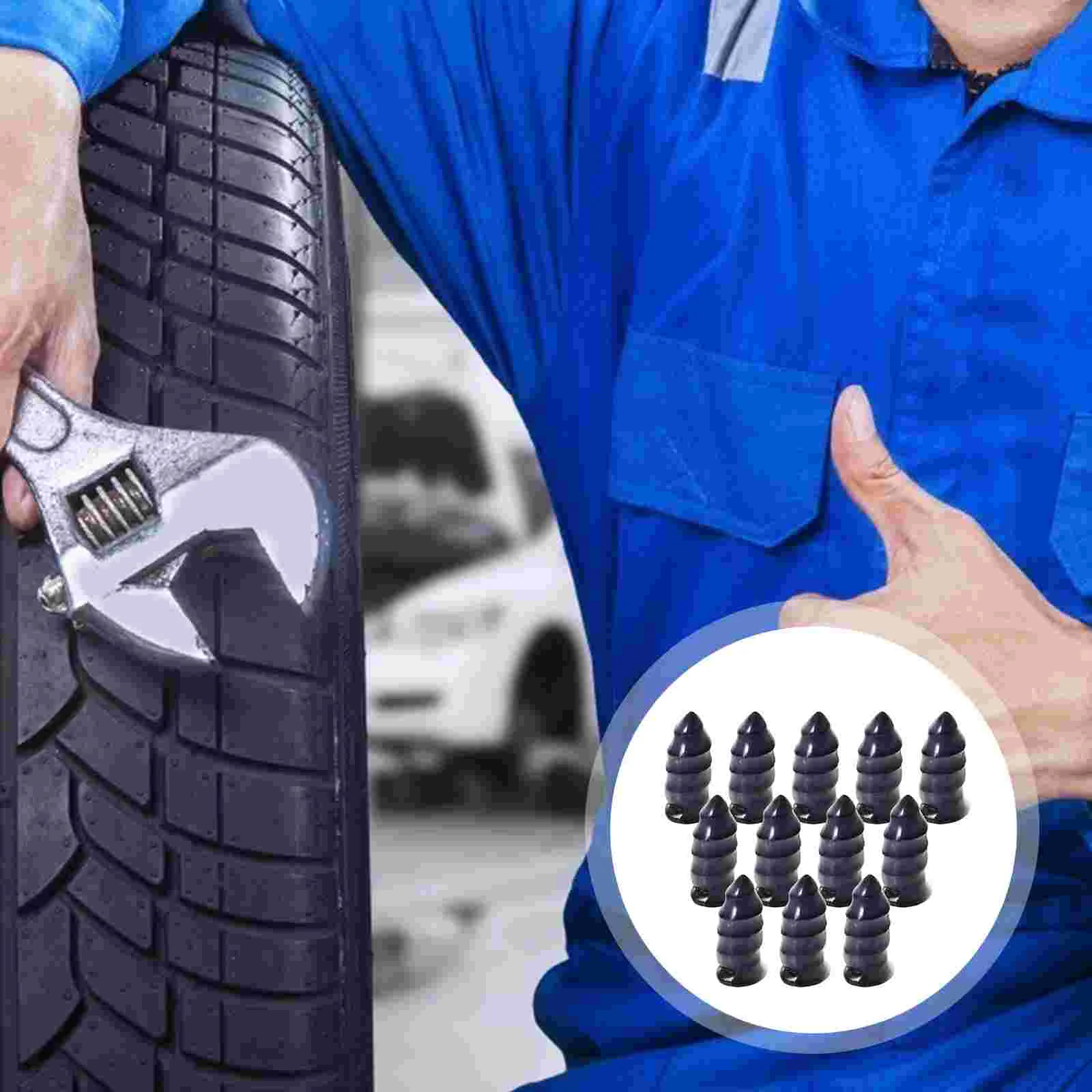 20 Pcs Tire Repair Nails Car Studs Rubber Anti Skid Nails Bike Anti Skid Pedal Slip Screw Tire Sealant Screws Bicycle