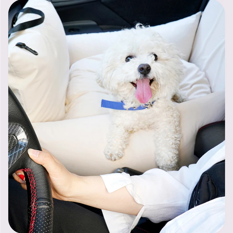 Asiento elevador de coche para perros, transpirable, soporte de viaje suave  y lavable, cesta de coche para mascotas segura y cómoda, 1 pieza, Moda de  Mujer