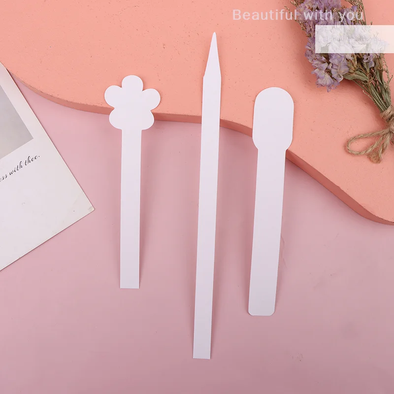 Perfume Test Strips 100pcs/lot Round Head Aromatherapy Fragrance Perfume Essential Oils Test Paper Strips Flower Shape