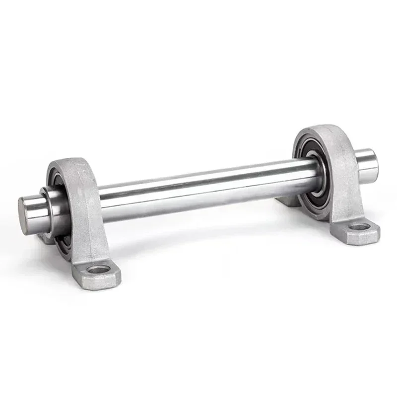 Linear Rail 316SS Optical Axis Shaft OD 8 10 12 15 20mm 2PC KP/KPL Bore Ball Bearing Pillow Block Mounted Support Zinc Alloy 1PC