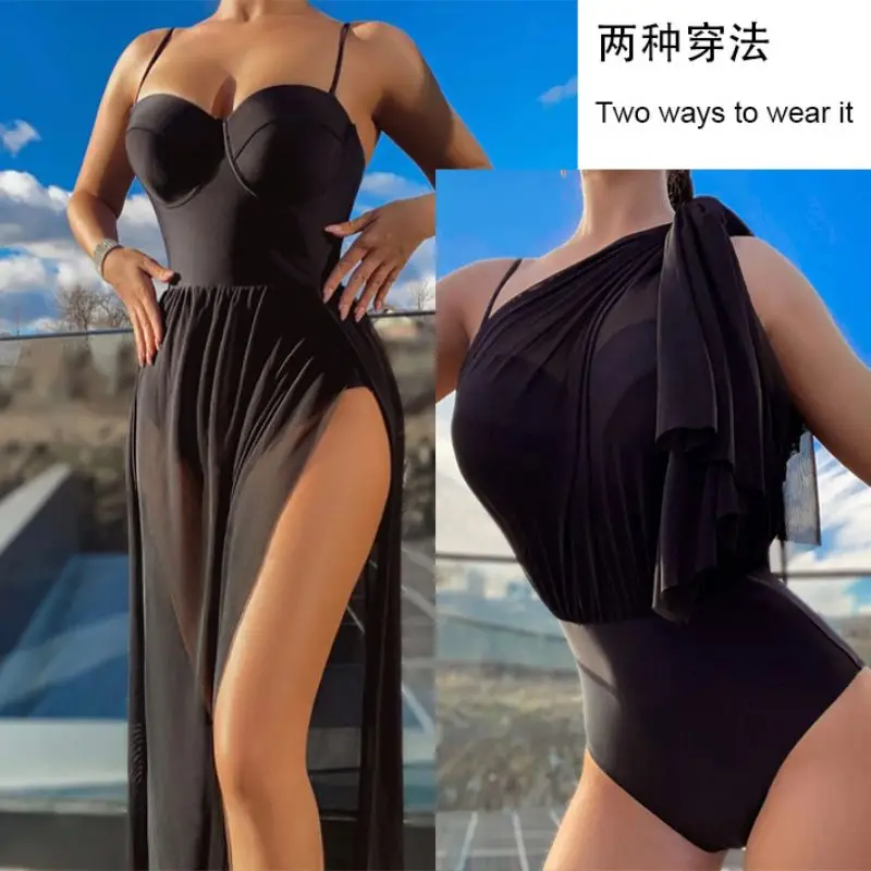 

Купальник Cikini-One Piece для женщин, купальники, купальный костюм, пляжная одежда, два способа ношения