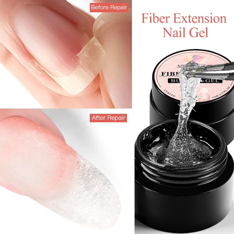 MEETACROSS8mlFiberExtensionGelPolishNailRepairFixCrackGlue