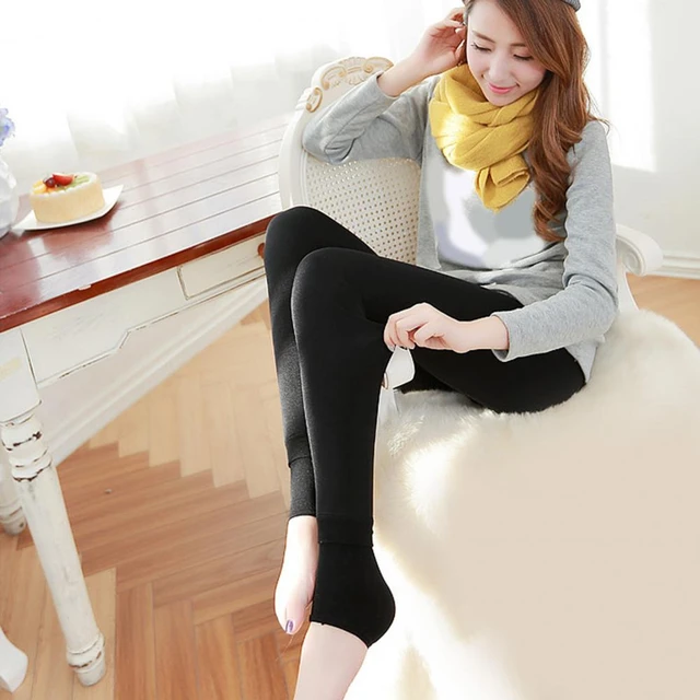 Winter Tights Skinny Open Toe Thermal Compression Women Pantyhose