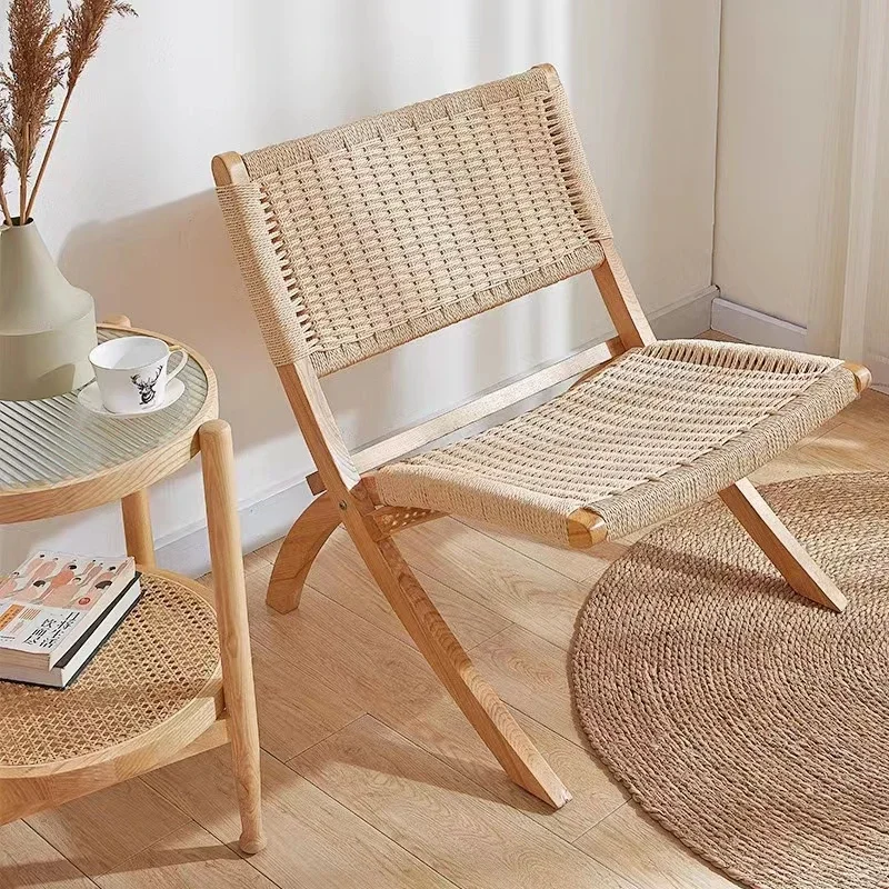 

Recliner Wood Beach Chairs Living Room Home Single Recliner Beach Chairs Folding Balcony Silla De Playa Outdoor Furniture QF50OC