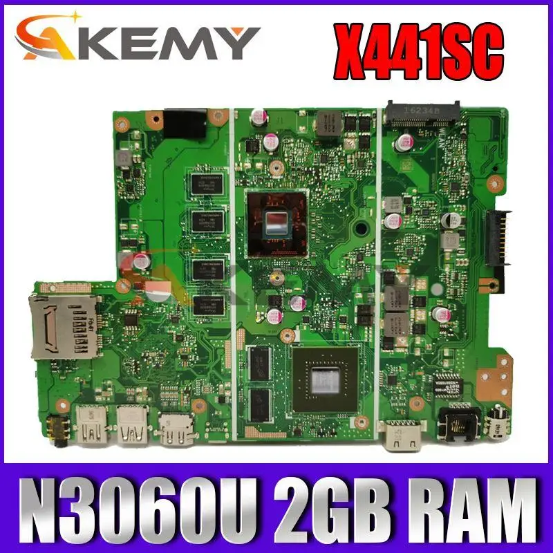 Akemy X441SC Motherboard REV2.1 Mainboard For Asus X441S X441SC