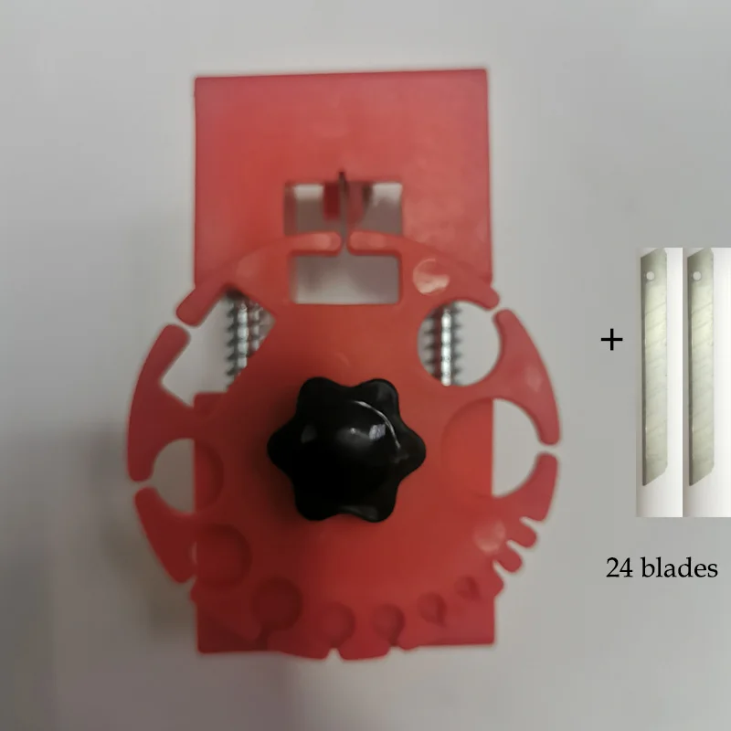 Red and 24 blade