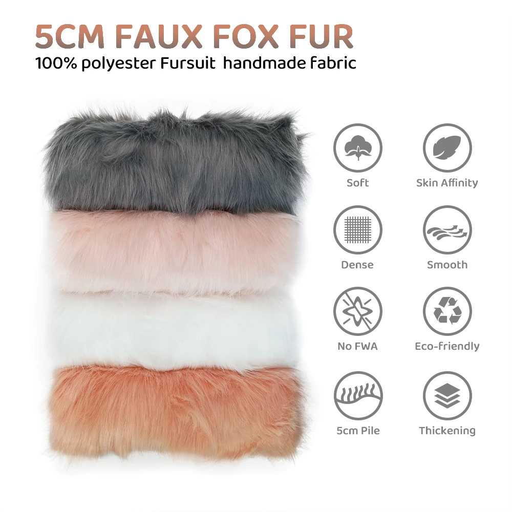 

60x45cm/180x50cm/180x100cm Faux Fur Fabric Soft And Smooth Minky Fabric 5cm Plush Fabric DIY Handmade Sewing Fabric