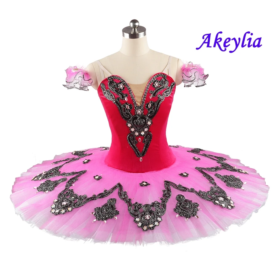 

Dark pink Ballet tutu Costumes Red Adult Ballerina Classical Pancake Tutus Girls Professional Tutu Burgundy competition JN8992