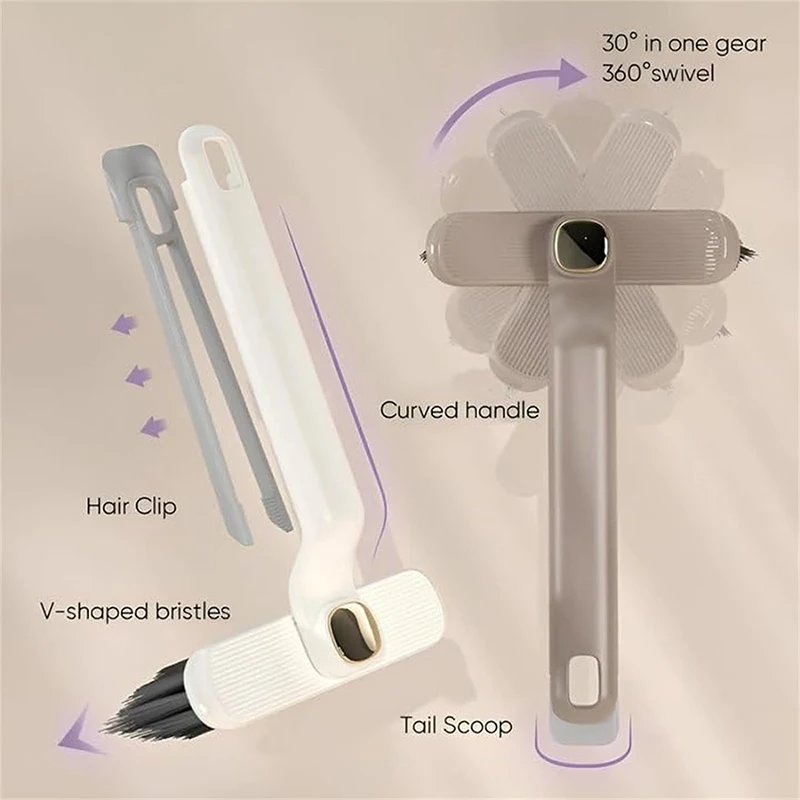 Multi-Function Rotating Crevice Cleaning Brush Kitchen Toilet Tile Joints Dead Angle Crevice Gap Cleaner Brush for Shower Floor