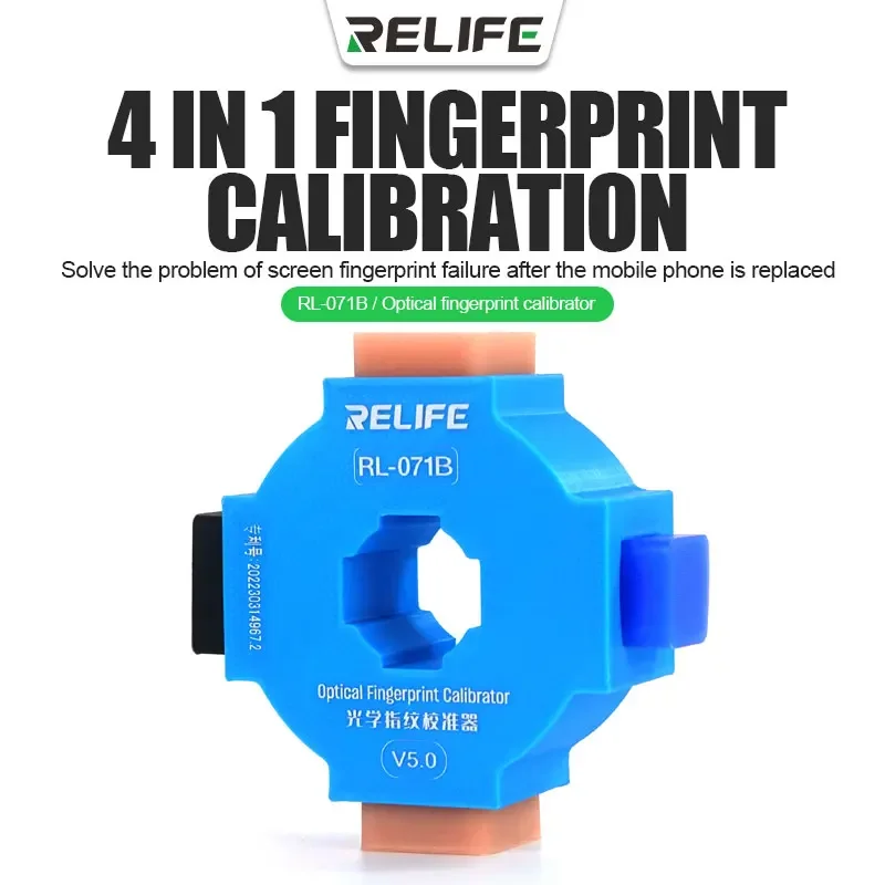 

RELIFE RL-071A RL-071B 4in1 Optical Fingerprint Calibration Tool for Mobile Phone High Recognition Rate Fingerprint Calibrator