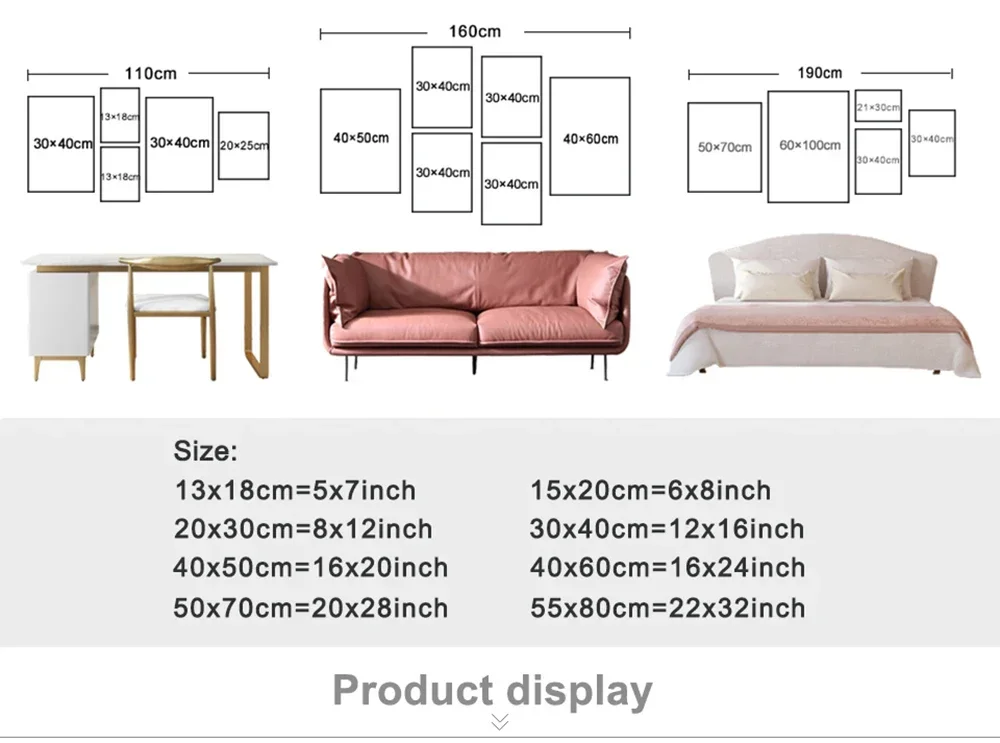 Description Picture 2 of item1pc Abstract Vintage Pop Poster Mural Keith Art Exhibition Picture Indoor Wall Sticker Modern Home Decoration Hanging Painting