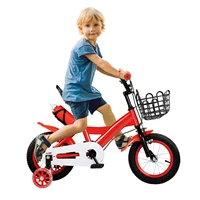 Vélo pour enfants de 12 pouces - Guidon réglable, freins doubles, roues d'apprentissage avec lumières clignotantes, cadre en acier au carbone pour les enfants de 2 à 4 ans 3