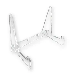 Clear Acrylic Display Stand for Books, Magazines, Comics, and Vinyl Records (Clear)