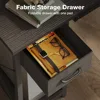 59" Reversible L-Shaped Gaming Desk with Power Outlets & LED Lights, Storage Drawer & Keyboard Tray, Computer Desk with Hutch 4