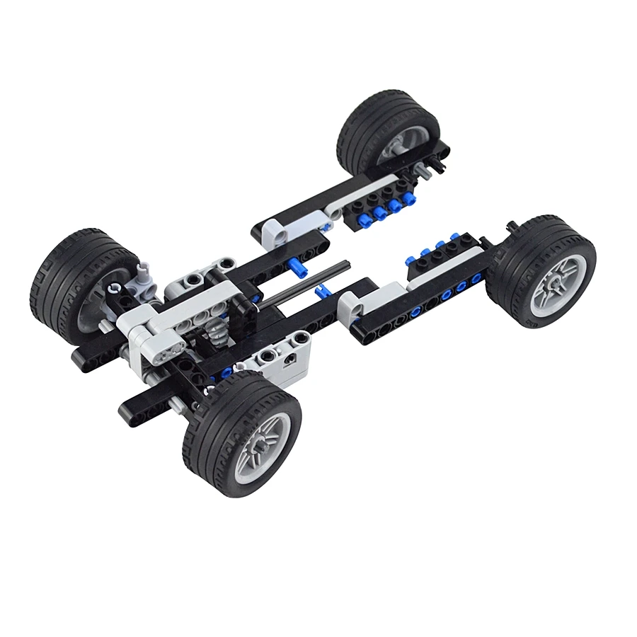 Mocテクニカルレンガ車のビルディングブロック4wdフロントアクスル