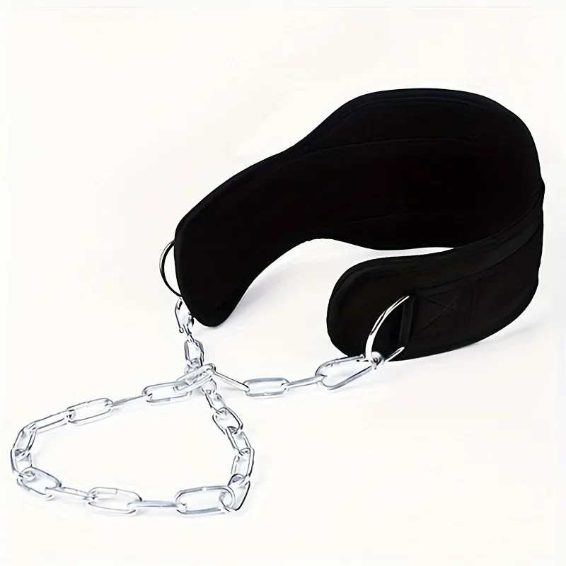 1Pcs New Style Weight Lifting Back Gym With Chain For Fitness Bodybuilding Pull Up Strength Training Load Waist Strap Thicken 4
