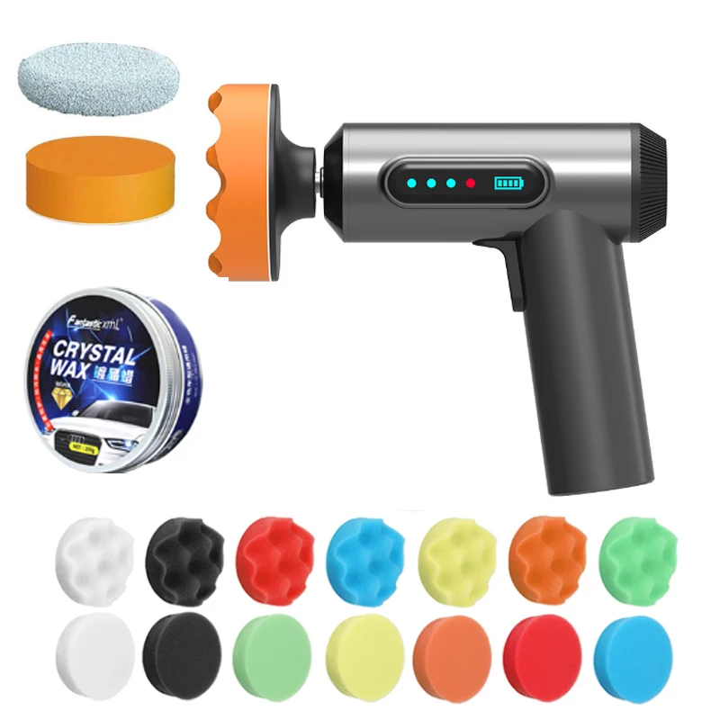 Cordless Car Polisher Electric Polishing Wax Tool 2000rpm 4000mAh