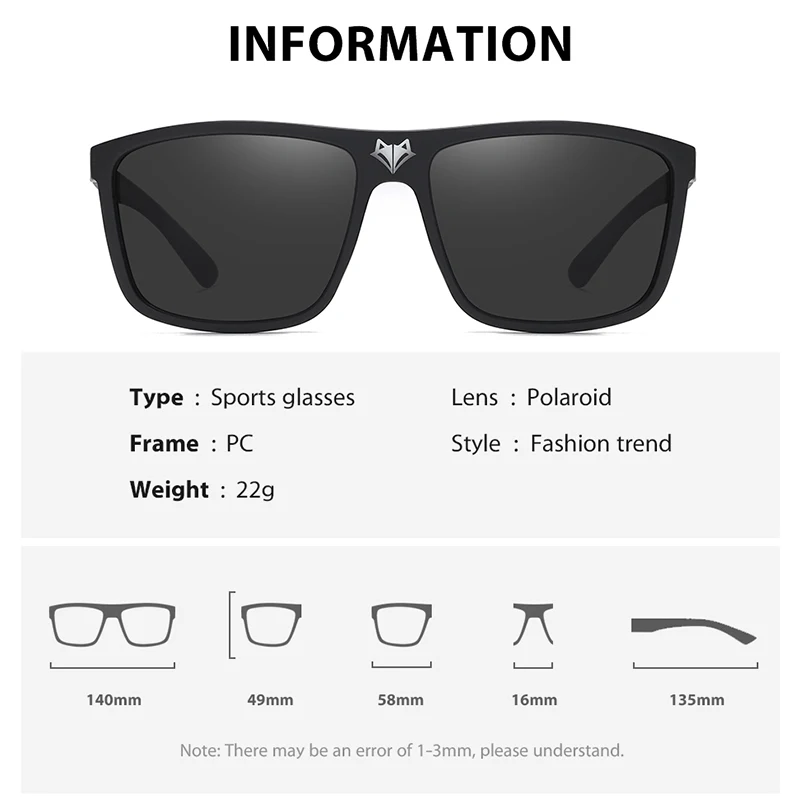 SEPFOX Men Polarized Fishing Sunglasses UV400 Women Outdoor Sports Unisex Running Hiking Driving Eyewear
