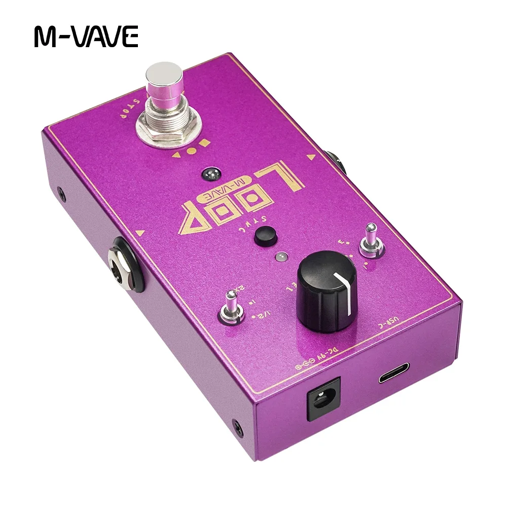 Guitar Effect Pedal Guitar Effects Pedal Guitar Cable M-vave Loop II Looper Guitar Pedal 3 Loops Up To 11 Minutes Recording Time 3 Speed Control Loop Effect Pedal