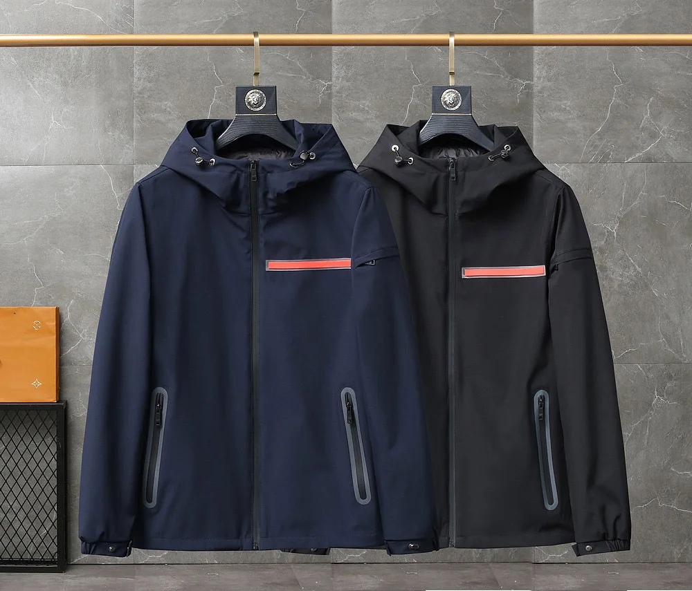 Spring 2022 Men's new hooded jacket business casual simple fashion M-3XL |