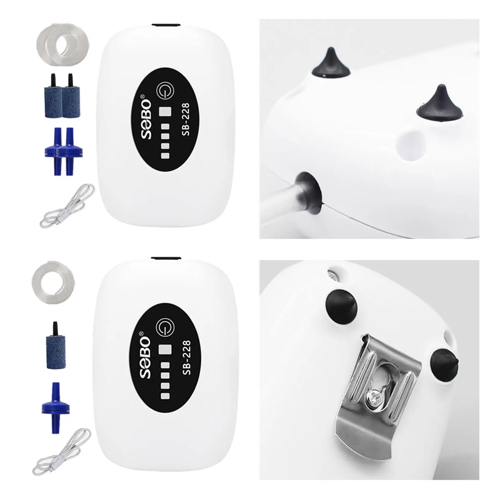 Aquarium Air Pump USB Aquarium Bubbler for Outdoor Fishing Moving Emergency